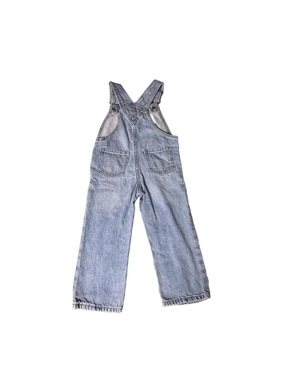 Baby GAP Girls 3T Bibs Overalls Blue Denim Jean 100% Cotton Kids Light Wash